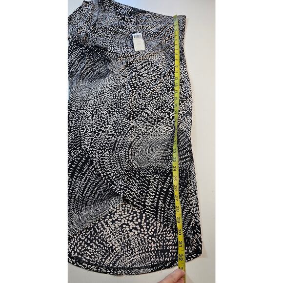 NWT BCBG one arm geometric black white formal chic size S midi dress Asymmetric - Picture 7 of 9